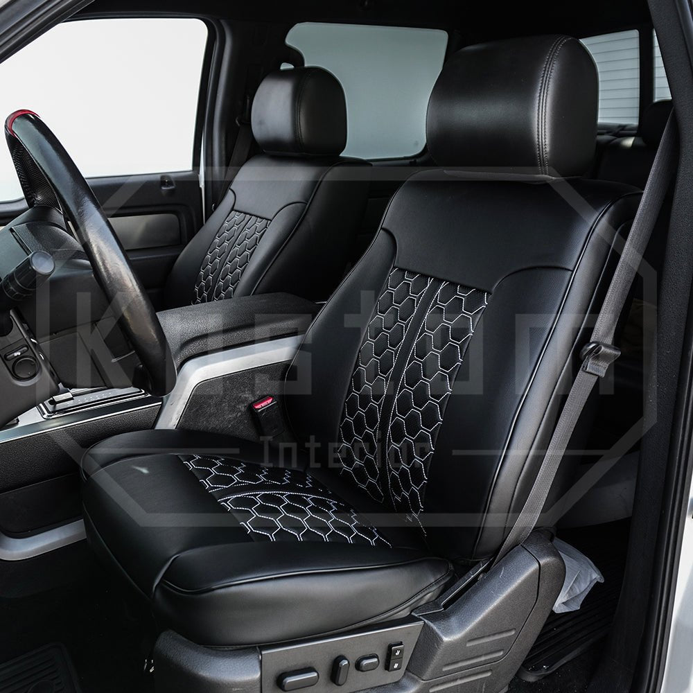 2009-14-ford-f-150-f-250-premium-custom-leather-seat-coversSuperCrew (Crew Cab) W/ Front Middle Jump Seat